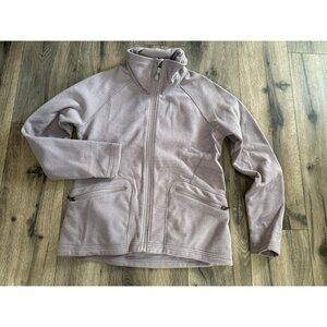 Isis Womens Lavender Full-Zip Fleece Jacket Size M With Zippered Pockets & Embro